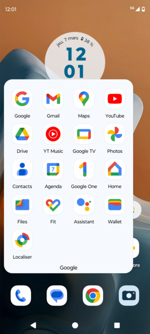 Sélectionnez Gmail
