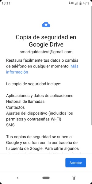 Seleccione Aceptar
