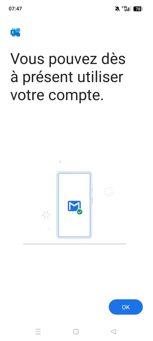 Sélectionnez OK