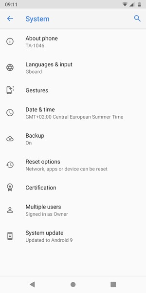 Select System update