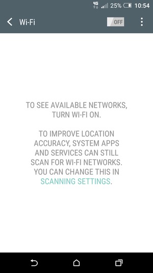Turn Wi-Fi on