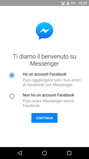L'app è pronta per l'uso
