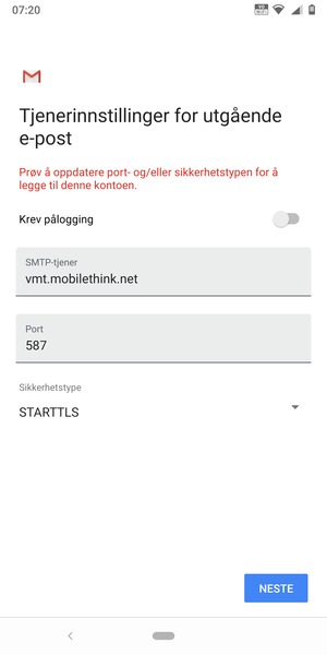 Velg Sikkerhetstype