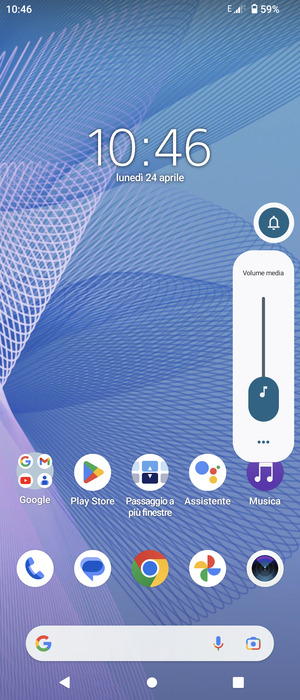 Per modificare le impostazioni dell'audio, seleziona Suono