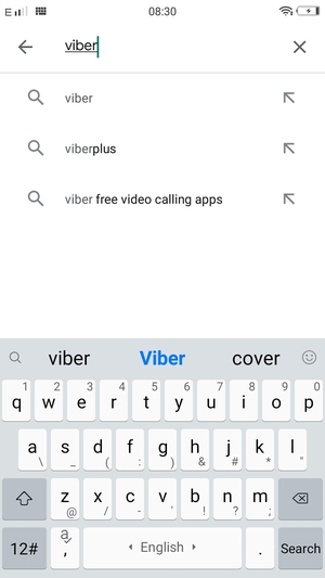 Enter the app name and select Search