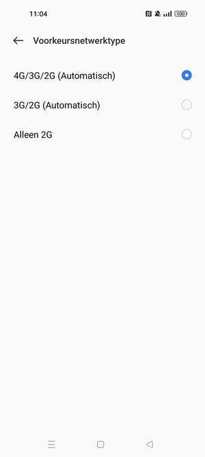 Selecteer uw voorkeursoptie