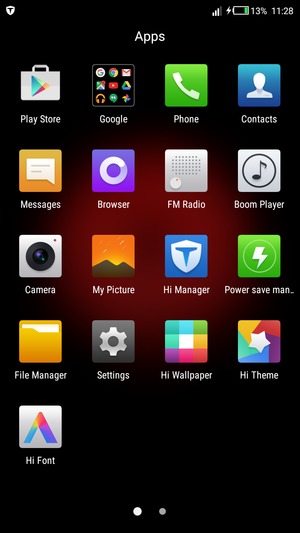 Select Settings
