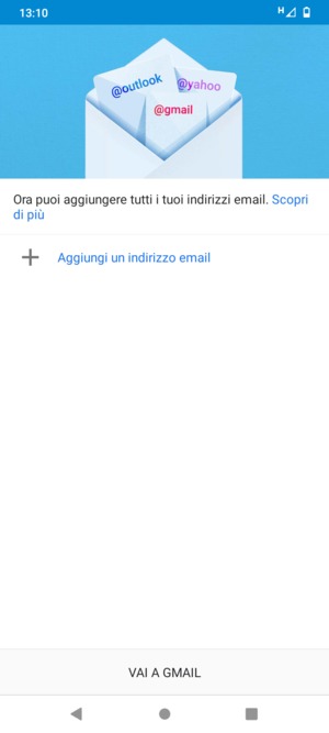 Seleziona Aggiungi un indirizzo e-mail