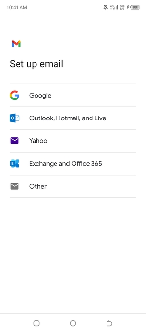 Select Outlook, Hotmail, and Live