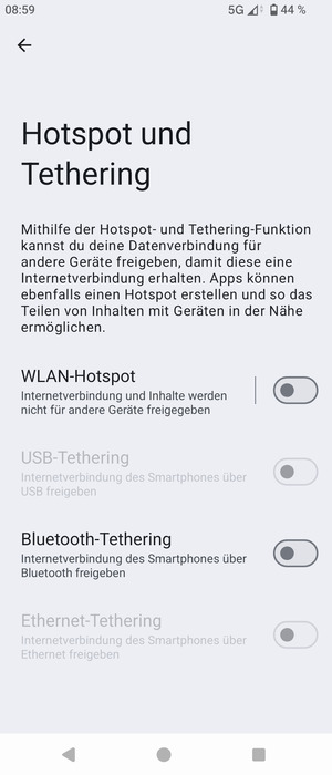 Wählen Sie WLAN-Hotspot