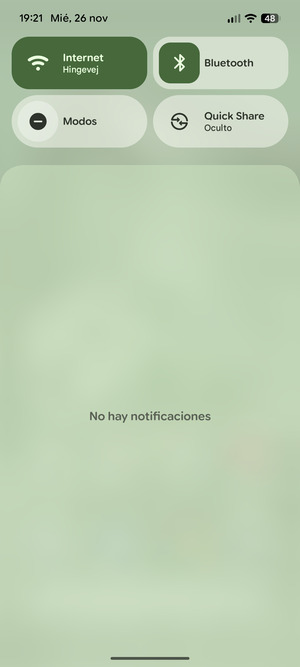 Deslice hacia abajo el menú superior de nuevo