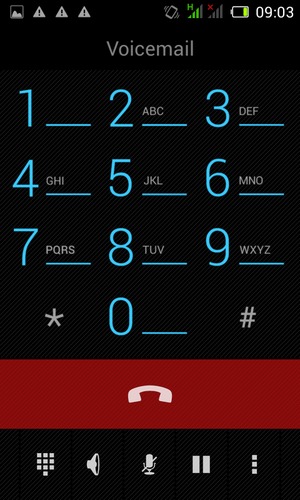 If your voicemail is calling like on this screen, your phone is set up correctly.