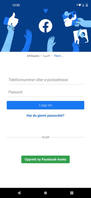 Applikasjonen er klar til bruk
