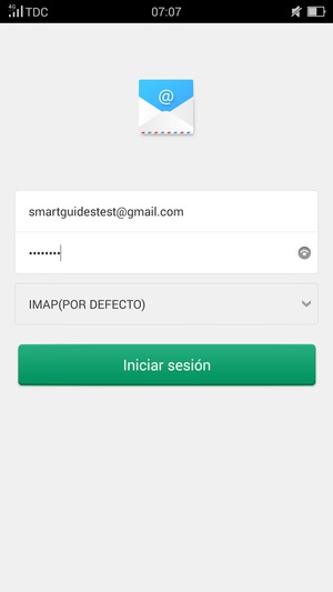 Introduzca su dirección de correo electrónico de Gmail o Hotmail y su contraseña. Seleccione Iniciar sesión