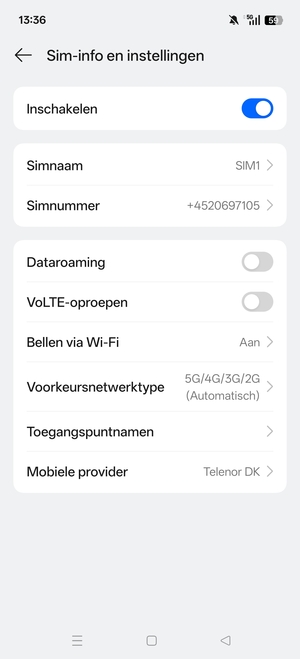 Selecteer Toegangspuntnamen