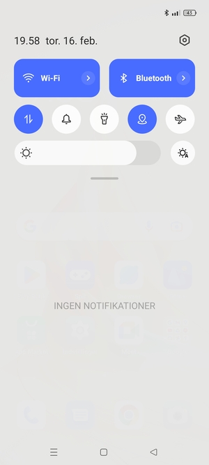 Aktiver topmenuen igen
