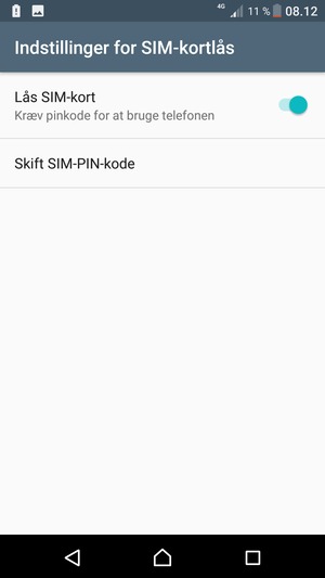 Vælg Skift SIM-PIN-kode