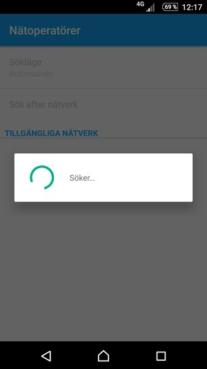 Vänta på att sökningen avslutas