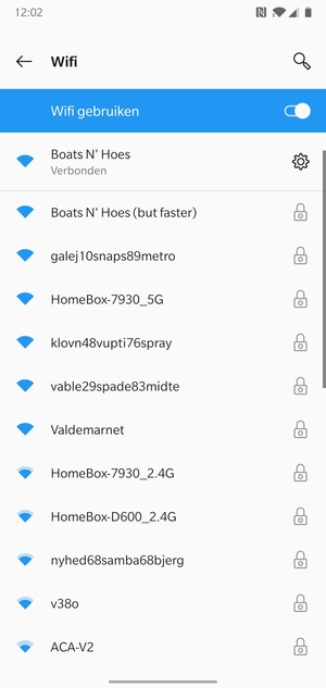 U bent nu verbonden met het WiFi-netwerk