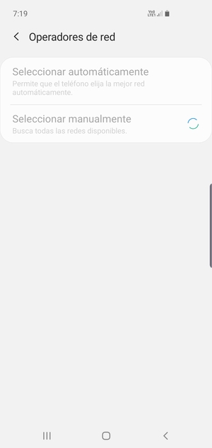Espere a que la búsqueda termine