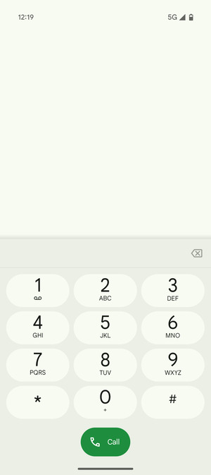 Press and hold the number 1