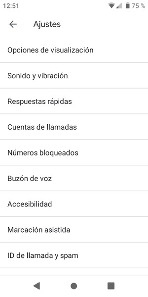 Seleccione Buzón de voz
