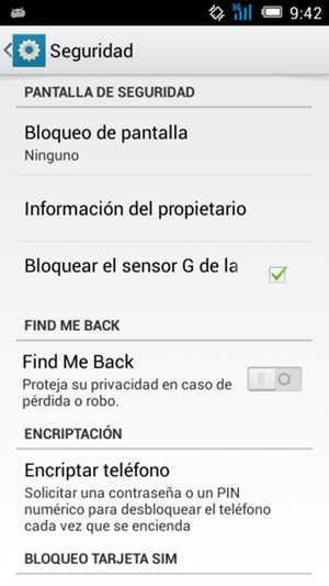 Seleccione Bloqueo de pantalla