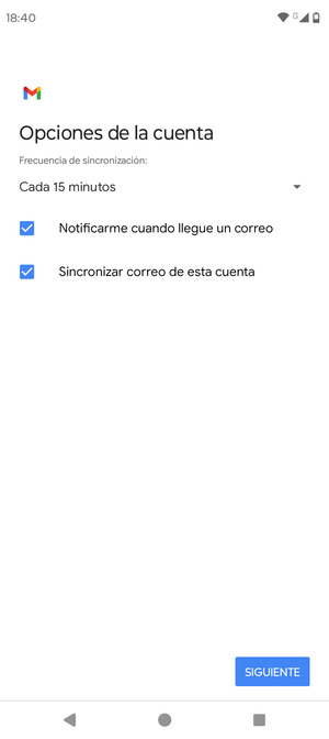 Seleccione SIGUIENTE