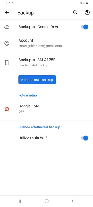 Seleziona Account