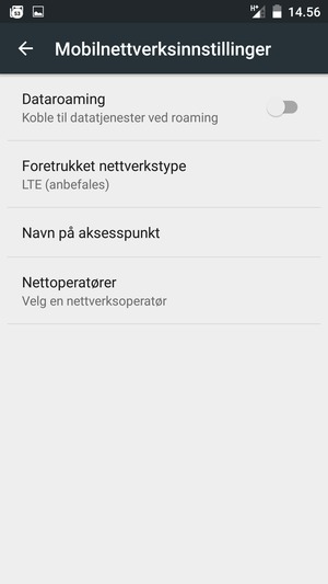 Velg Navn på aksesspunkt