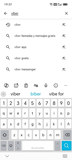 Introduzca el nombre de la aplicación y seleccione Buscar