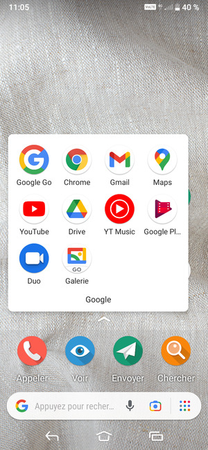 Sélectionnez Gmail