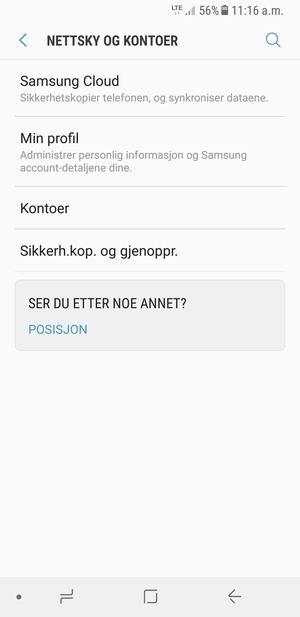 Velg Kontoer