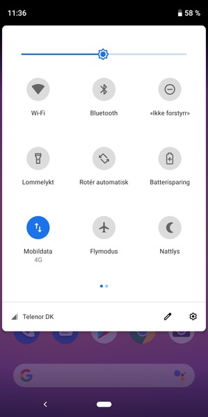 Velg Innstillinger-knappen