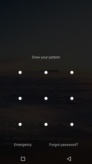Your phone is now secure with a screen lock
