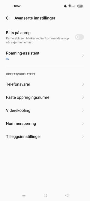 Velg Telefonsvarer