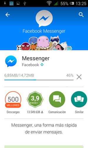 Espere a que finalice la descarga