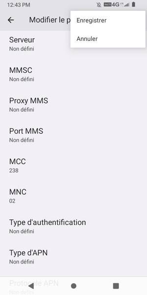 Sélectionnez Enregistrer
