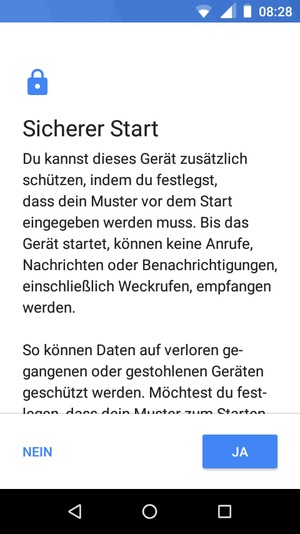 Wählen Sie die gewünschte Option