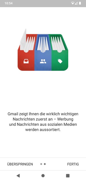 Wählen Sie FERTIG