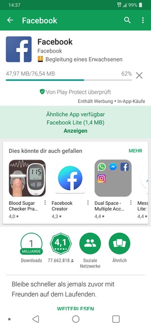 Warten Sie, bis der Installationsprozess  beendet ist