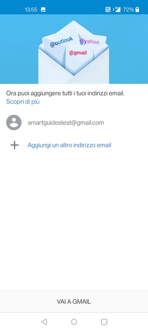Seleziona VAI A GMAIL