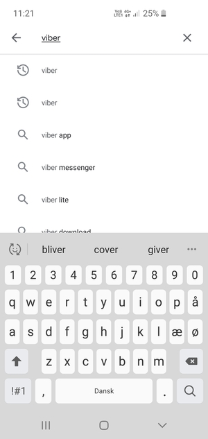Inserisci il nome dell'app e seleziona Ricerca