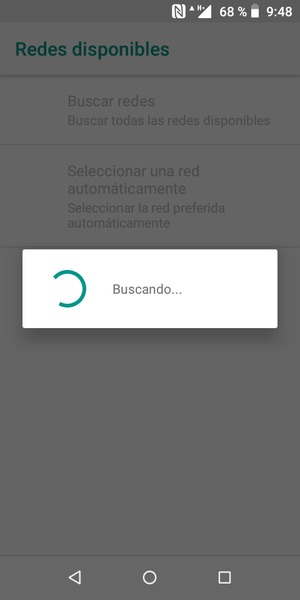 Espere a que la búsqueda termine