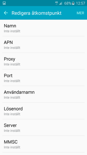 Ange internetinformation