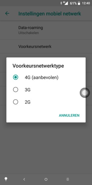 Selecteer uw voorkeursoptie
