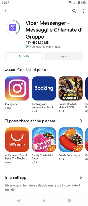 Attendi il completamento del processo di installazione