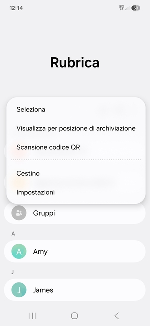 Seleziona Impostazioni