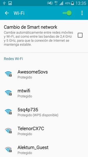 Seleccione la red inalámbrica a la que desea conectarse