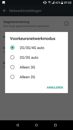 Selecteer uw voorkeursoptie